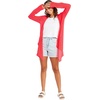 image:imageVolcom Womens Go Go Wrap Open Front Cardigan Sweater Regular amp Plus SizeElectric Coral