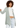 image:imageVolcom Womens Go Go Wrap Open Front Cardigan Sweater Regular amp Plus SizeSea Glass