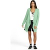 image:imageVolcom Womens Go Go Wrap Open Front Cardigan Sweater Regular amp Plus SizeSea Green