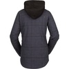 image:imageVolcom Womens Hooded Flannel Snowboard Ski Winter Hooded Shirt JacketBlack S3