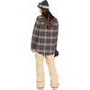 image:imageVolcom Womens Hooded Flannel Snowboard Ski Winter Hooded Shirt JacketDusty Lavender