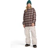 image:imageVolcom Womens Hooded Flannel Snowboard Ski Winter Hooded Shirt JacketOxblood