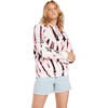 image:imageVolcom Womens Iconic Stone Hooded Fleece SweatshirtBlack White