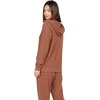 image:imageVolcom Womens Lil Zip Up Hooded Fleece SweatshirtDark Clay