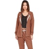 image:imageVolcom Womens Lil Zip Up Hooded Fleece SweatshirtDark Clay