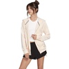 image:imageVolcom Womens Lil Zip Up Hooded Fleece SweatshirtLight Peach