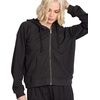 image:imageVolcom Womens Lil Zip Up Hooded Fleece SweatshirtVinitage Black