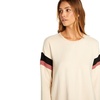 image:imageVolcom Womens Lived In Lounge Crew Neck Fleece SweatshirtCream