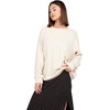 image:imageVolcom Womens Lived In Lounge Crew Neck Fleece SweatshirtSand