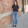 image:imageVolcom Womens Stone Step High Rise Denim Jean PantJasper Blue