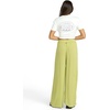 image:imageVolcom Womens Stoneshine Junki Wide Leg Beach PantPea Green
