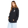 image:imageVolcom Womens Truly Stoked Ovesized Bf Hooded Fleece SweatshirtBlack 323