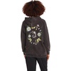 image:imageVolcom Womens Truly Stoked Ovesized Bf Hooded Fleece SweatshirtBlack