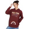 image:imageVolcom Womens Truly Stoked Ovesized Bf Hooded Fleece SweatshirtCayenne