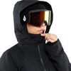 image:imageVolcom womens Shelter 3d Stretch Insulated Snowboard Ski Winter Hooded JacketBlack S4
