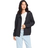 image:imageVolcom Womens Enemy Stone Hooded Zip Front Windbreaker JacketBlack 324