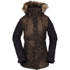image:imageVolcom Womens Fawn Insulated Snowboard Ski Winter Hooded JacketBlack Combo