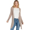 image:imageVolcom Womens Go Go Wrap Open Front Cardigan Sweater Regular amp Plus SizeStone