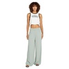 image:imageVolcom Womens Stoneshine Junki Wide Leg Beach PantSea Glass
