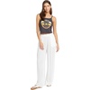 image:imageVolcom Womens Stoneshine Junki Wide Leg Beach PantStar White 1