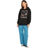 image:imageVolcom Womens Truly Stoked Ovesized Bf Hooded Fleece SweatshirtBlack 1