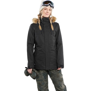 image:imageVolcom Womens Fawn Insulated Snowboard Ski Winter Hooded JacketBlack S4
