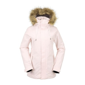 image:imageVolcom Womens Fawn Insulated Snowboard Ski Winter Hooded JacketCalcite S4