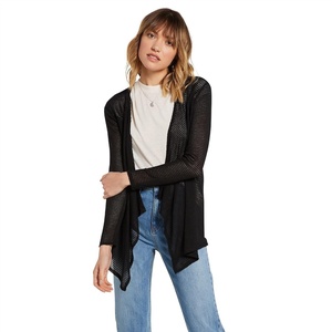 image:imageVolcom Womens Go Go Wrap Open Front Cardigan Sweater Regular amp Plus SizeBlack 2