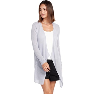 image:imageVolcom Womens Go Go Wrap Open Front Cardigan Sweater Regular amp Plus SizeMoonbeam
