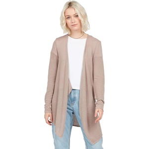 image:imageVolcom Womens Go Go Wrap Open Front Cardigan Sweater Regular amp Plus SizeStone 1