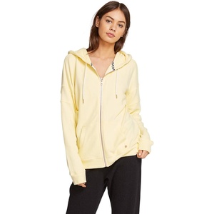 image:imageVolcom Womens Lil Zip Up Hooded Fleece SweatshirtFaded Lemon