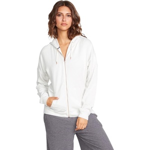 image:imageVolcom Womens Lil Zip Up Hooded Fleece SweatshirtLight Grey Grey