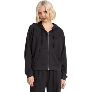 image:imageVolcom Womens Lil Zip Up Hooded Fleece SweatshirtVinitage Black