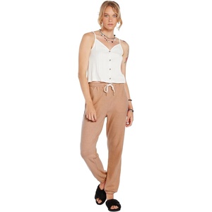 image:imageVolcom Womens Lived In Lounge Fleece Sweatpants Regular amp Plus SizeVintage Brown