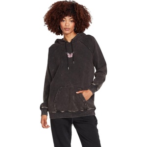 image:imageVolcom Womens Truly Stoked Ovesized Bf Hooded Fleece SweatshirtBlack