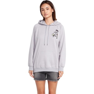 image:imageVolcom Womens Truly Stoked Ovesized Bf Hooded Fleece SweatshirtMoonbeam
