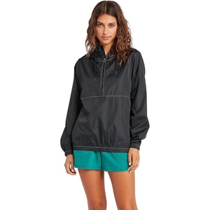 image:imageVolcom Womens Wind Stoned Lightweight Quarter Zip Windbreaker JacketBlack
