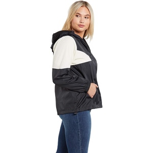 image:imageVolcom Womens Wind Stoned Lightweight Quarter Zip Windbreaker JacketBlackWhite