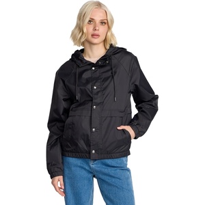 image:imageVolcom Womens Wind Stoned Lightweight Quarter Zip Windbreaker JacketVintage Black