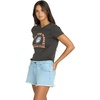 image:imageVolcom Womens 1991 Stone High Waisted Cutoff Denim Jean ShortBlue Drift