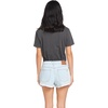 image:imageVolcom Womens 1991 Stone High Waisted Cutoff Denim Jean ShortCruzer Blue
