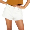 image:imageVolcom Womens 1991 Stone High Waisted Cutoff Denim Jean ShortStar White