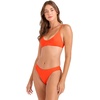 image:imageVolcom Womens Full Bikini Bottom  LowRise Swim Bottom with Full Coverage Made from Recycled FabricPersimmon