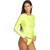 image:imageVolcom Womens Simply Core Long Sleeve Rashguard Upf 50Island Green