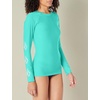 image:imageVolcom Womens Simply Core Long Sleeve Rashguard Upf 50Turquoise