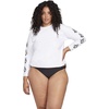 image:imageVolcom Womens Simply Core Long Sleeve Rashguard Upf 50White Black