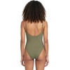 image:imageVolcom Womens Simply Seamless 1pcGreen Olive