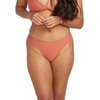 image:imageVolcom Womens Simply Seamless Cheeky Bikini Bottom Regular amp Plus SizeRosewood