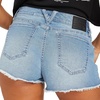 image:imageVolcom Womens Stoney Stretch Cut Off Denim ShortBlue Drift