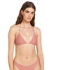 image:imageVolcom Womens Tri Bikini Top  Sustainable Slidetri Swim Top with Adjustable Halter and Removable CupsMauve Rose